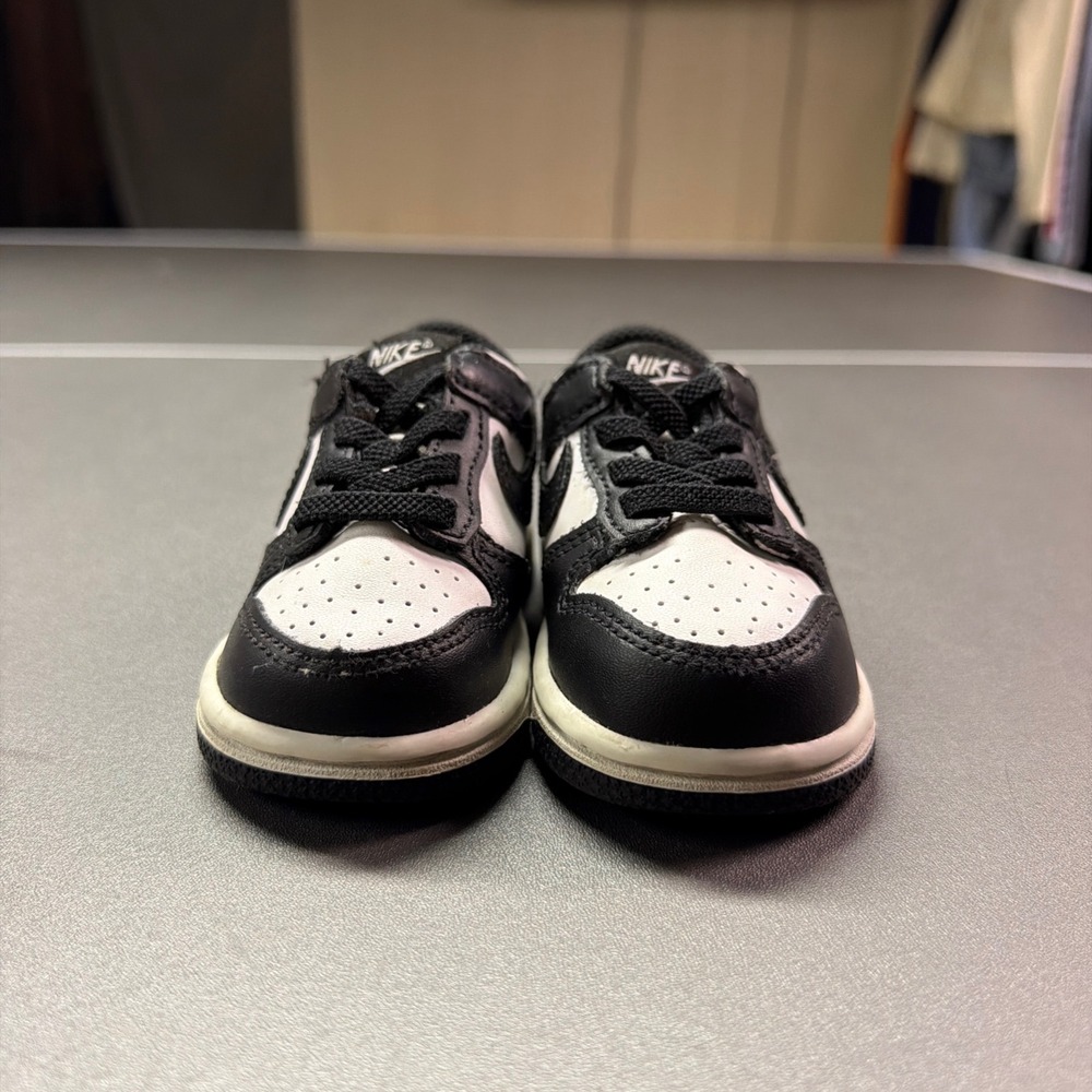 Nike Dunk Low Panda Black White Toddler Sneakers CW1589-100 Size 4C